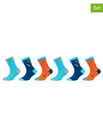 Skechers 6-delige set: sokken blauw
