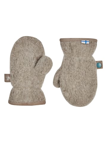 finkid Funktionsfäustlinge "Nupujussi Wool" in Beige
