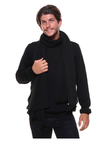 Cashmere95 Sjaal met aandeel wol zwart - (L)190 x (B)90 cm
