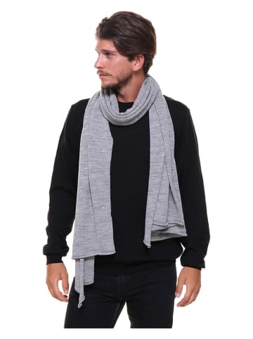 Cashmere95 Sjaal met aandeel wol grijs - (L)190 x (B)90 cm