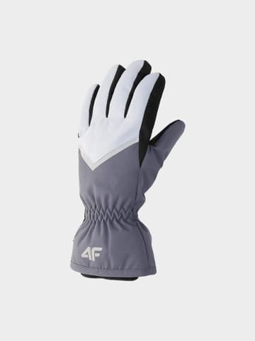 4F Rękawiczki w kolorze szaro-białym