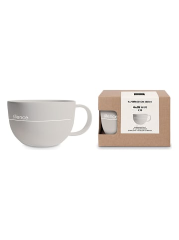 ppd Mok "Pure silence" grijs - 550 ml