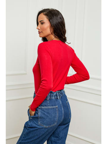 Soft Cashmere Cardigan in Rot