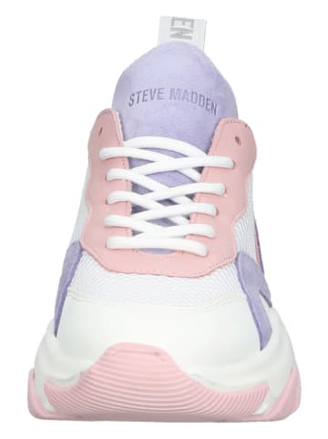 Steve Madden Sneakersy w kolorze biało-jasnoróżowo-fioletowym
