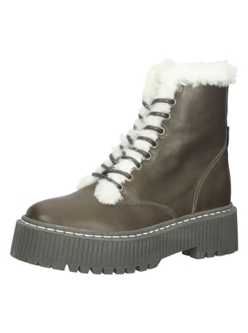 Steve Madden Leren boots kaki/wit