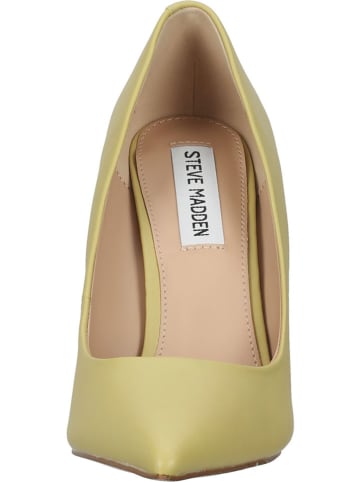 Steve Madden Skórzane czółenka w kolorze żółtym