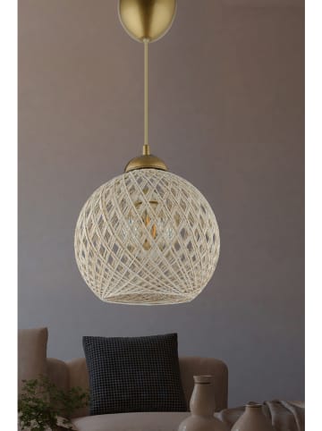 Opviq Hanglamp goudkleurig/wit - (H)54 x Ø 22 cm