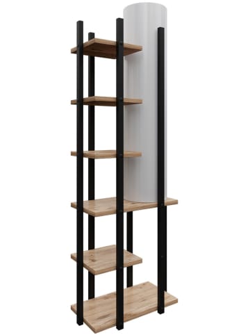 Opviq Standleuchte in Hellbraun/ Schwarz - (B)45 x (H)135 cm