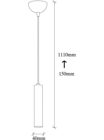 Opviq Hanglamp goudkleurig - (H)111 cm