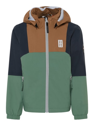 Legowear Tussenjas groen/donkerblauw/lichtbruin