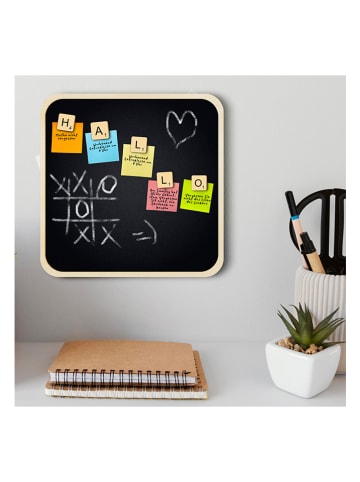 Woodykidstore Magnettafel mit Zubehör in Schwarz - (L)30 x (B)30 x (T)1 cm