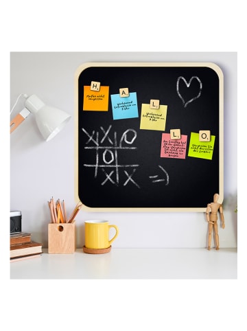 hippodino Magneetbord met accessoires zwart - (L)50 x (B)50 x (D)1 cm