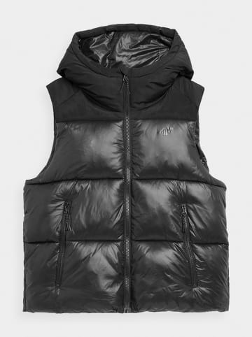 4F Doorgestikte bodywarmer zwart