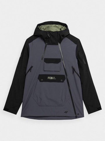 4F Ski-/snowboardjas antraciet/zwart