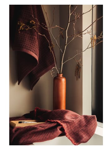 Juna Ręcznik kąpielowy "Reflection" w kolorze brązowym - 180 x 90 cm