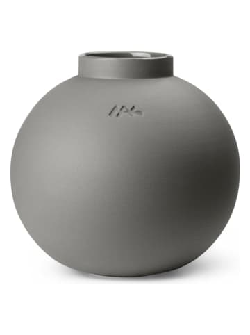 Kähler Vase "Globo" in Grau - (H)20 x Ø 20,5 cm