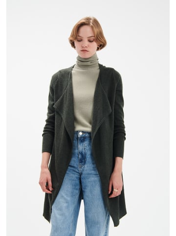 Just Cashmere Kasjmieren vest donkergroen