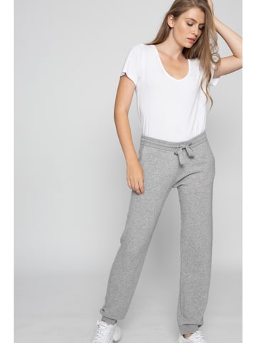 Just Cashmere Kasjmieren broek grijs