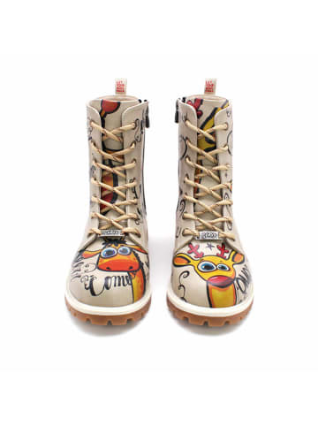 Goby Boots in Beige/ Bunt