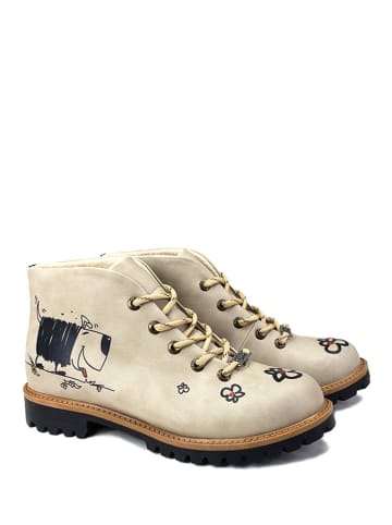 Goby Veterschoenen beige/meerkleurig