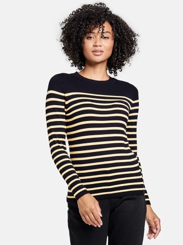 TAIFUN Sweter w kolorze czarno-żółtym