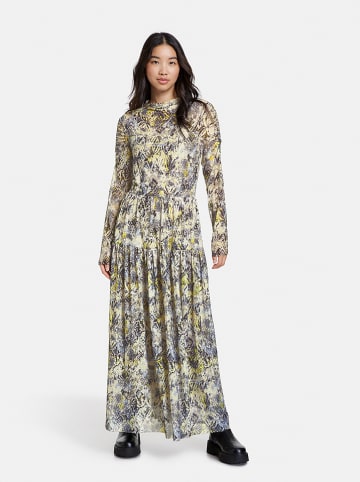 TAIFUN Kleid in Gelb/ Grau