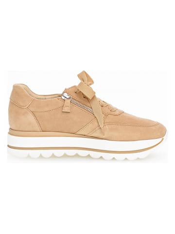 Gabor Leder-Sneakers in Beige
