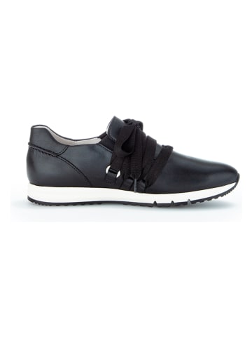 Gabor Leder-Sneakers in Schwarz