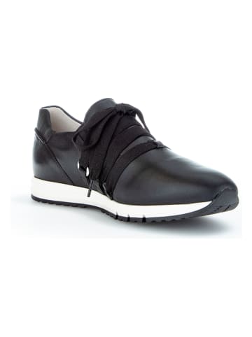 Gabor Leder-Sneakers in Schwarz