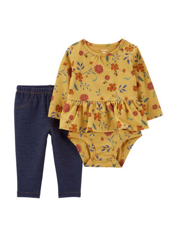 Carter's 2-delige outfit donkerblauw/geel/meerkleurig