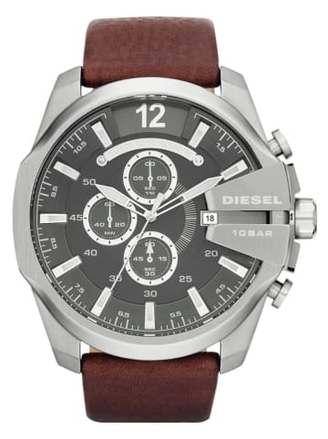 Diesel Chronograf "Mega Chief" w kolorze srebrno-brązowo-czarnym