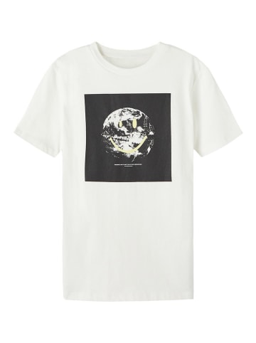 LMTD Shirt in Weiß/ Schwarz