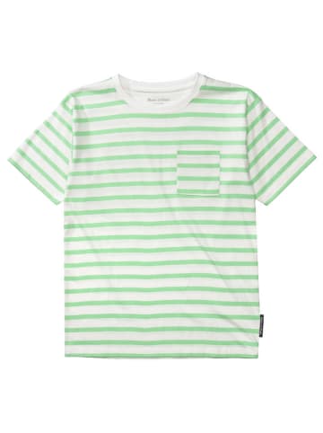 Marc O'Polo Junior Koszulka w kolorze zielono-białym
