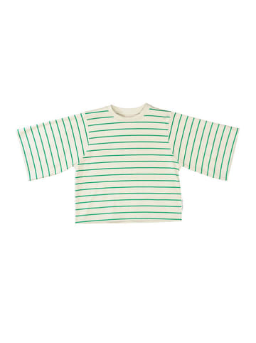 Marc O'Polo Junior Koszulka w kolorze kremowo-zielonym