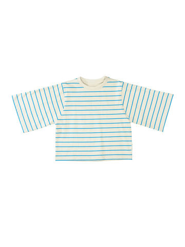 Marc O'Polo Junior Koszulka w kolorze kremowo-błękitnym