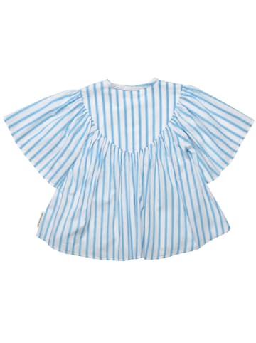 Marc O'Polo Junior Bluse in Hellblau/ Weiß