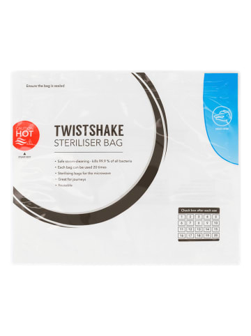 Twistshake Magnetron-sterilisatiezakjes transparant - 5 stuks