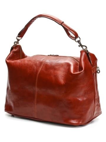 maison héritage PARIS Leren schoudertas "Jax" cognackleurig - (B)60 x (H)34 x (D)14 cm