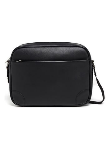 maison héritage PARIS Leder-Umhängetasche "Remi" in Schwarz - (B)35,5 x (H)26,5 x (T)9,5 cm