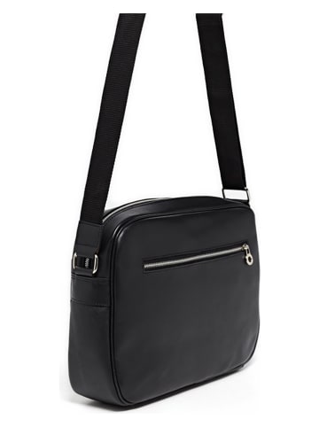 maison héritage PARIS Leder-Umhängetasche "Remi" in Schwarz - (B)35,5 x (H)26,5 x (T)9,5 cm