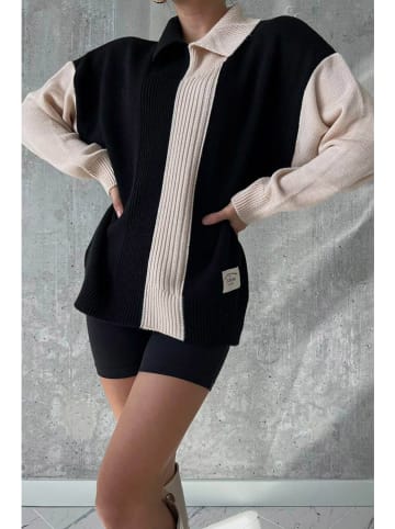 Jumeon Pullover in Schwarz/ Creme