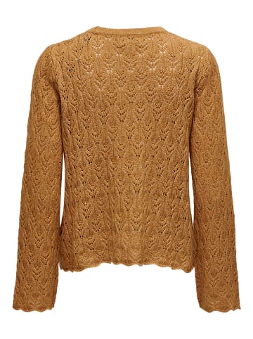 ONLY Sweter "Lalvi" w kolorze jasnobrązowym
