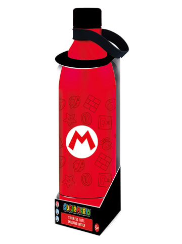 Super Mario Edelstahl-Thermoflasche "Super Mario" in Rot - 1000 ml