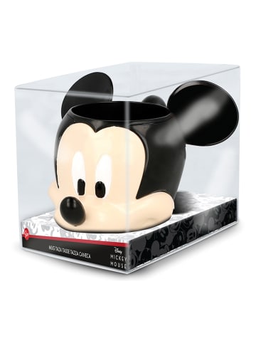 Disney Mickey Mouse 3D-kop "Mickey Mouse" zwart/crème - 355 ml
