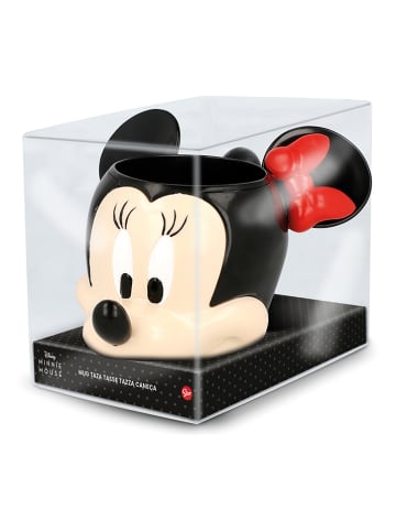 Disney Minnie Mouse 3D-kop "Minnie Mouse" zwart/crème - 355 ml