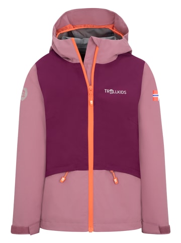 Trollkids Funktionsjacke "Gjende" in Rosa/ Bordeaux