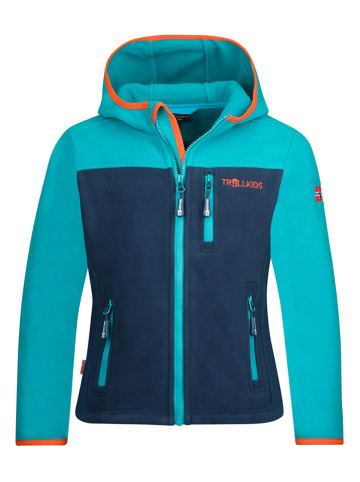 Trollkids Fleecejacke "Stavanger" in Dunkelblau/ Blau