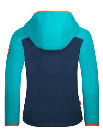 Trollkids Fleece vest "Stavanger" donkerblauw/blauw