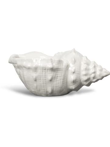 Byon Schale "Awa" in Weiß - (B)32 x (H)13,5 x (T)18,5 cm