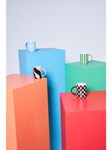 Byon Kubek jumbo "Liz" w kolorze zielono-białym - 280 ml